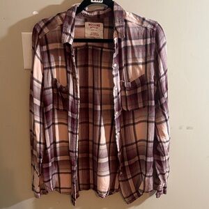 Mossimo Supply Co. Boyfriend Fit Plaid Shirt size large